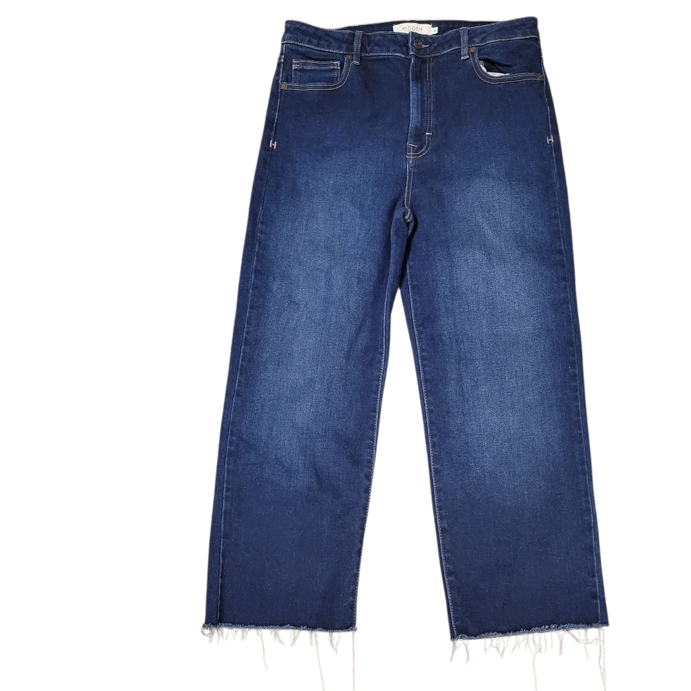 Hidden Los Angeles Wide Leg High Rise Crop Jeans